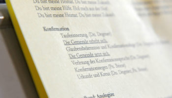 Grußbotschaft der Ermutigung